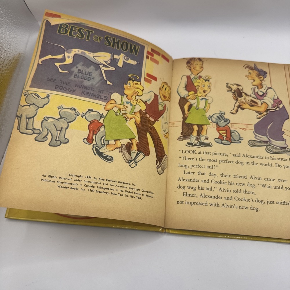 Blondie's Family, Cookie, Alexander and Their Dog, Elmer, Wonder Books, 1954 - Picture 5 of 7